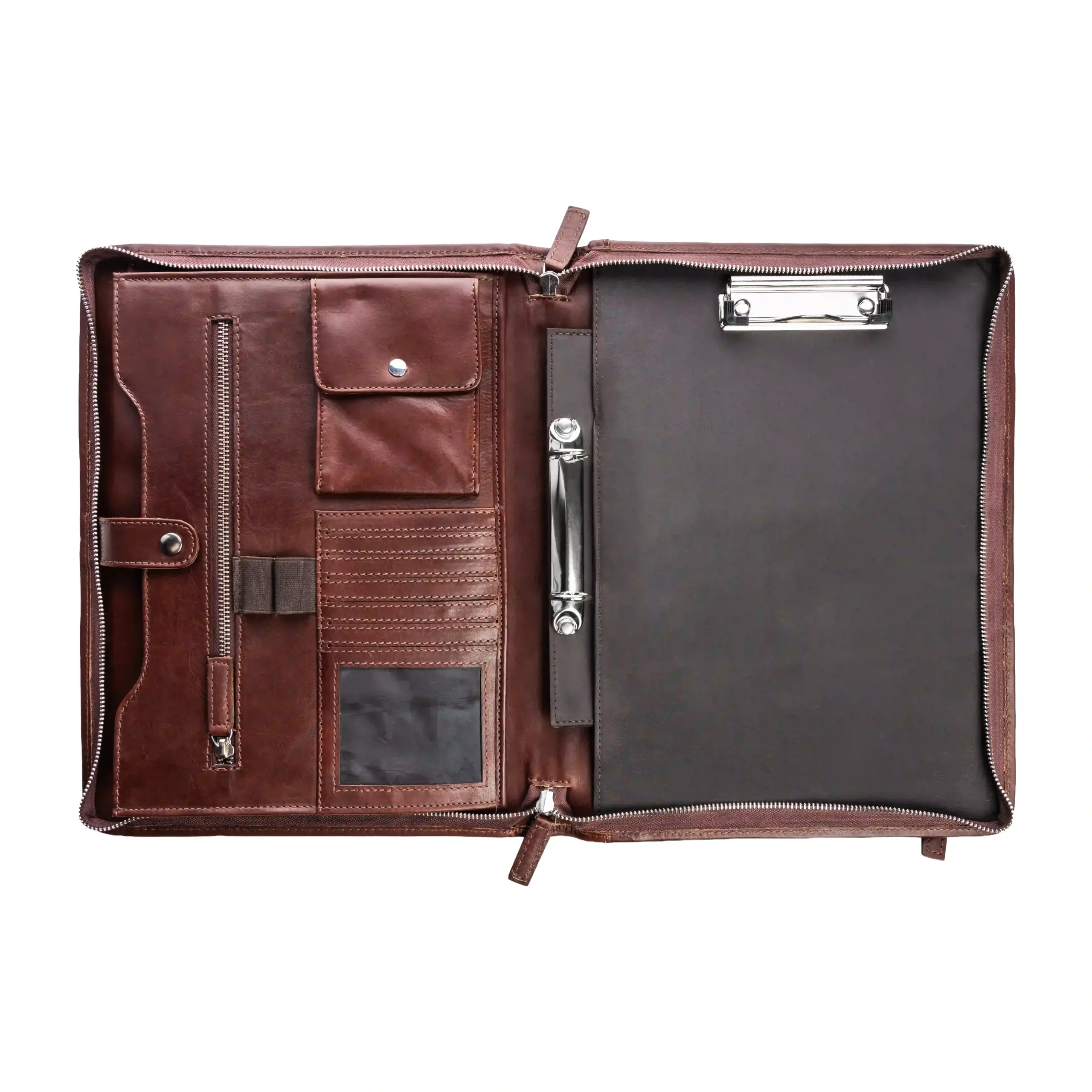 Paris Full-Grain Leather Padfolio Cognac — view 2