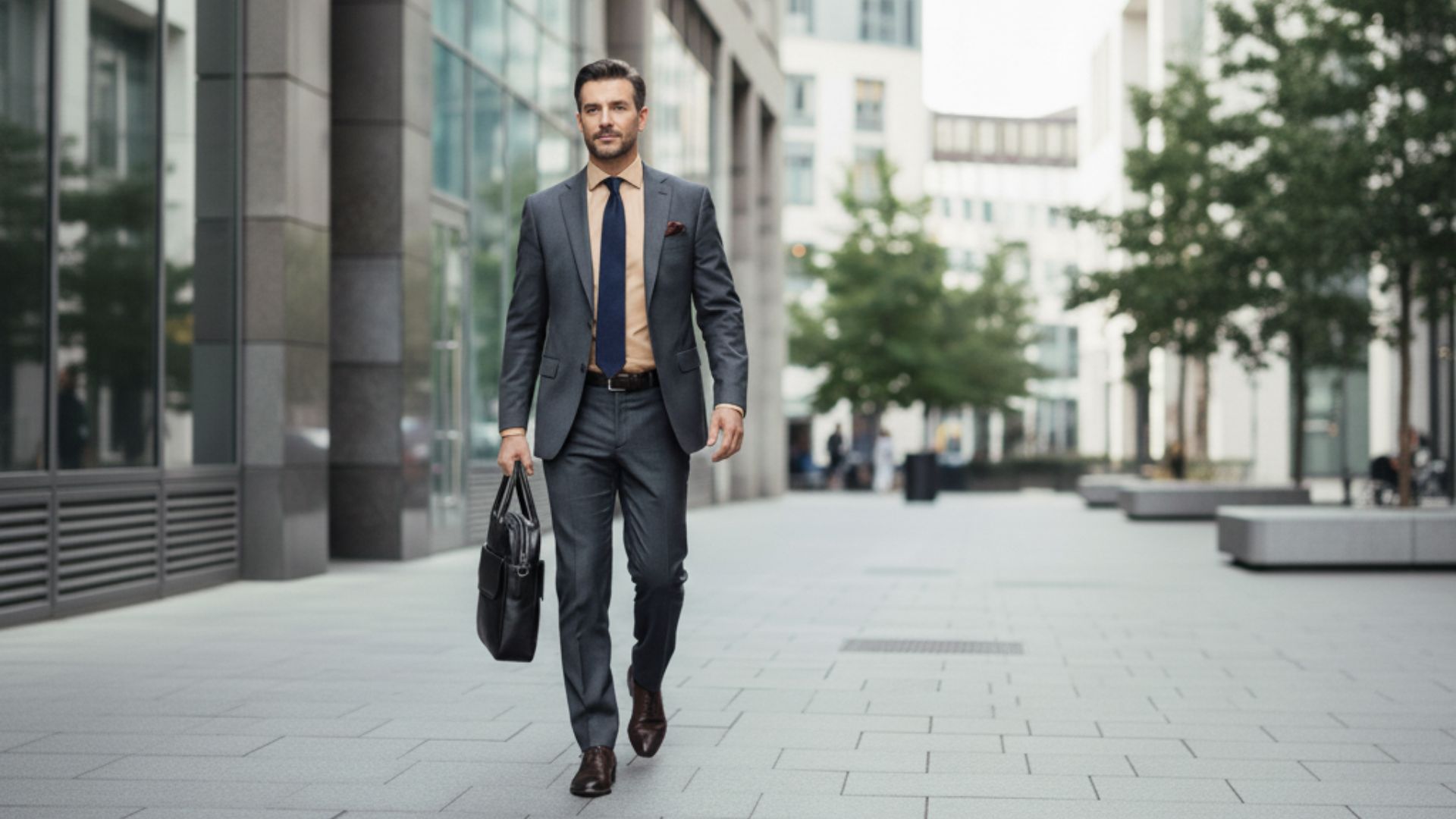 HÖRNER Düsseldorf Business-Tasche mit Maßangaben für Laptop bis 15,6 Zoll