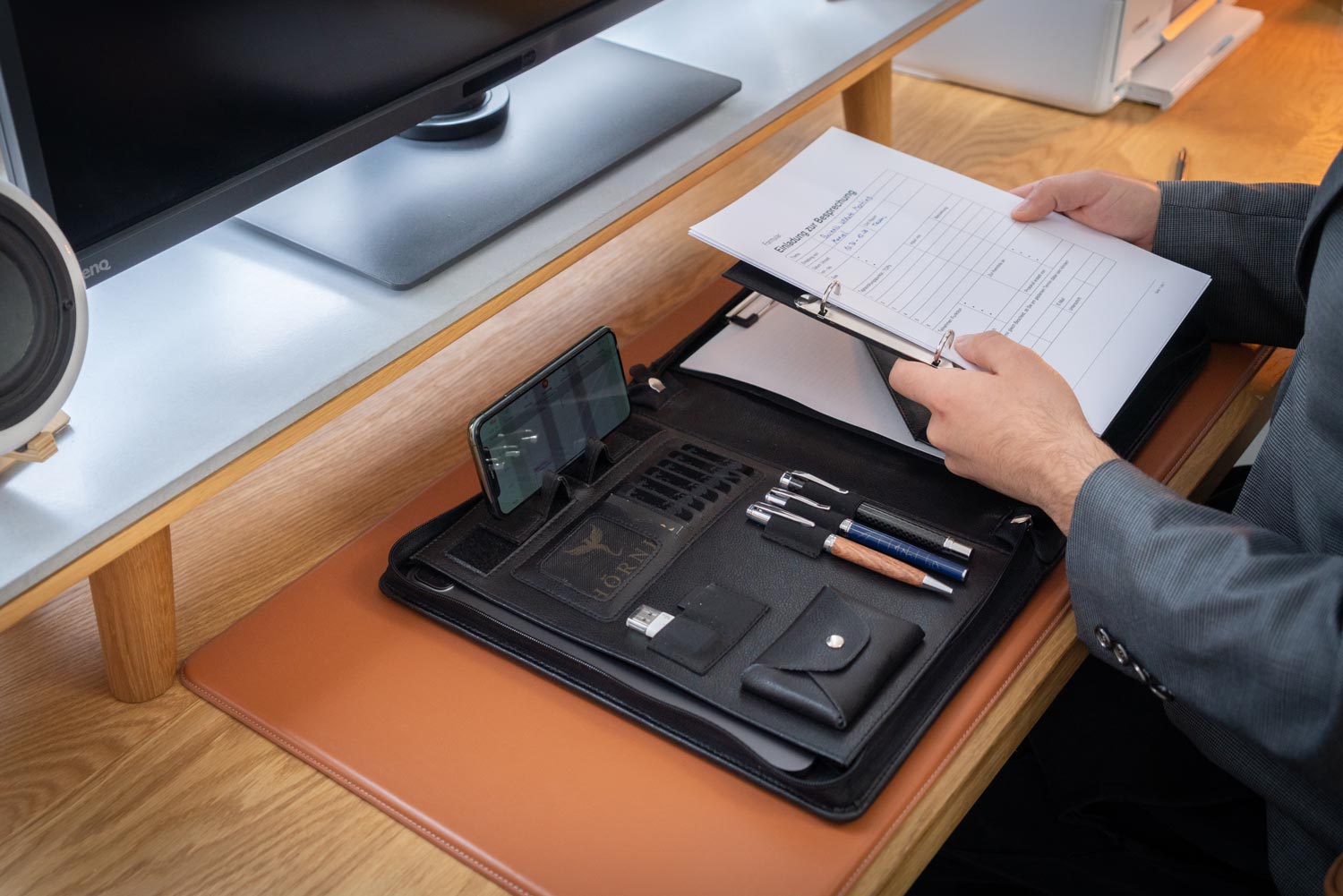 Berlin Leather Padfolio — view 4