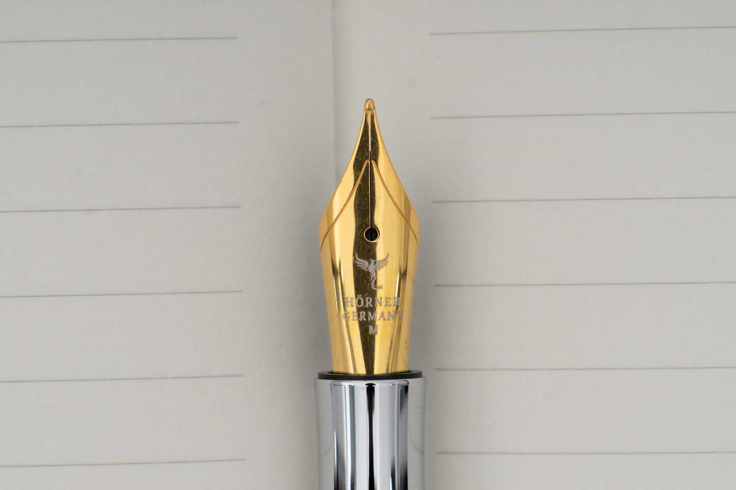 Gold-plated nib size 6 fountain pen