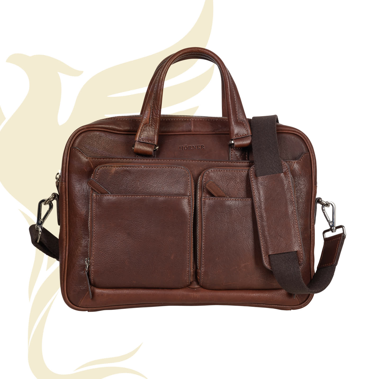 Hamburg Laptop Bag Cognac