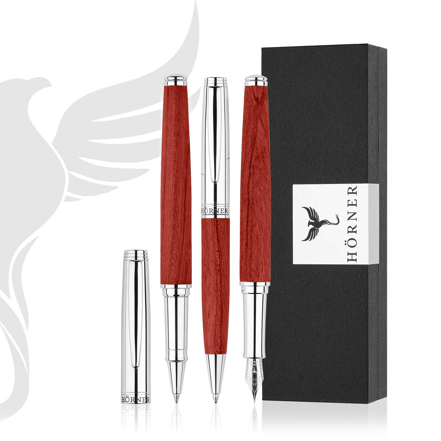 Hörner Legno real-wood writing set with gift box