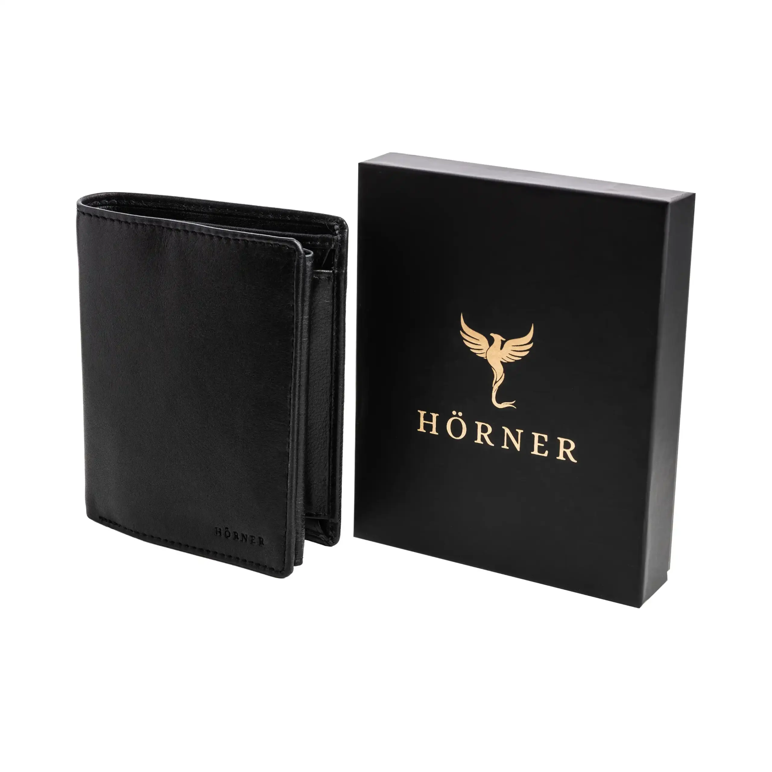 Hörner Magnus trifold nappa leather wallet with gift box