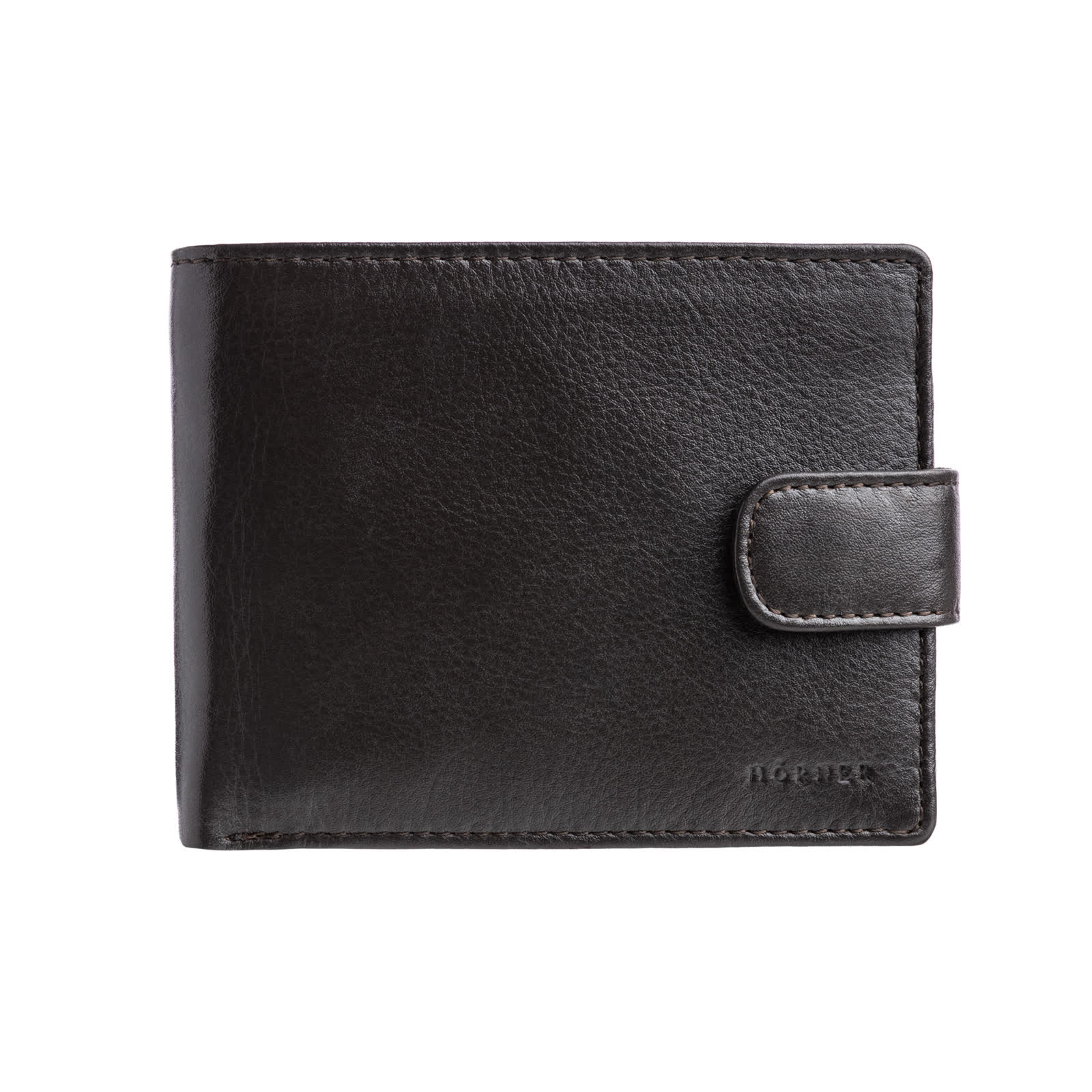 Hörner Clavis wallet in brown nappa leather