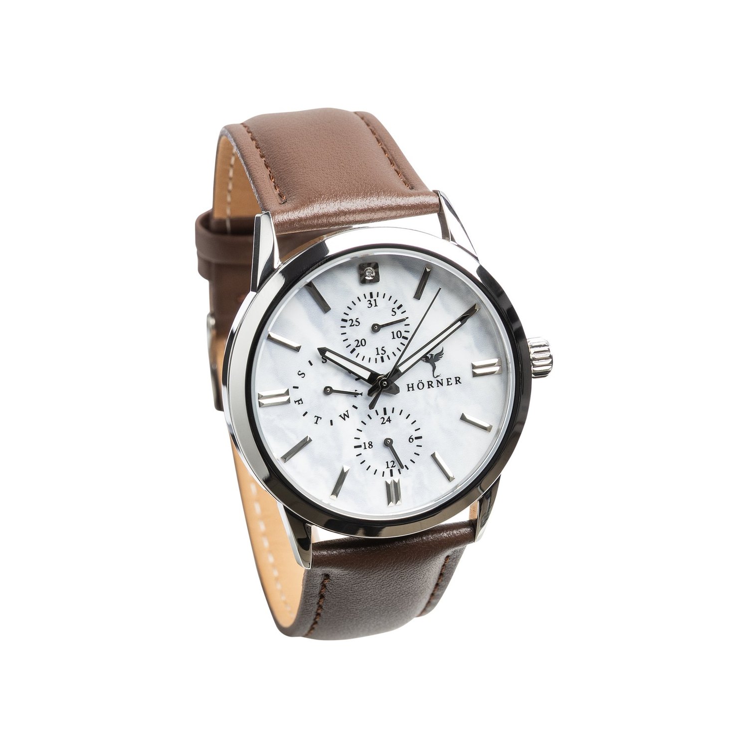 Hörner Nova wristwatch with a leather strap